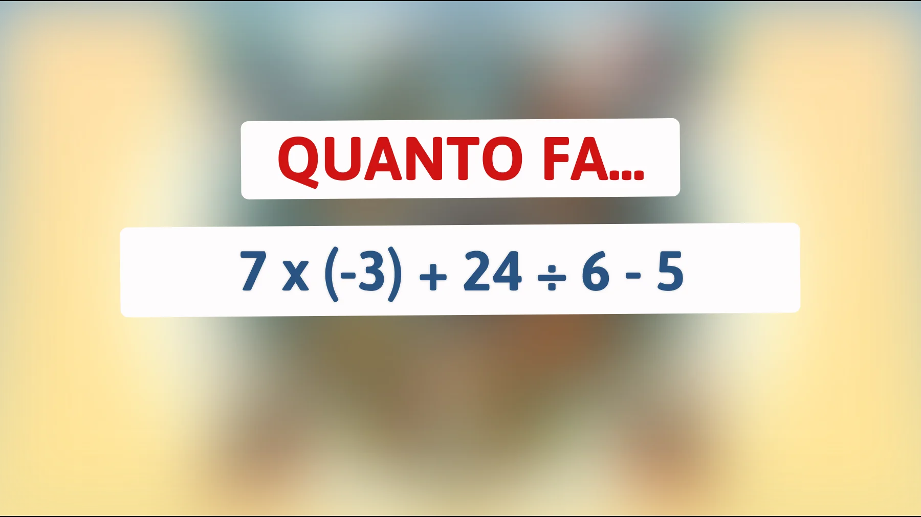 "Solo il 5% delle persone risolve questo enigma matematico in meno di un minuto! Sei tra loro?""