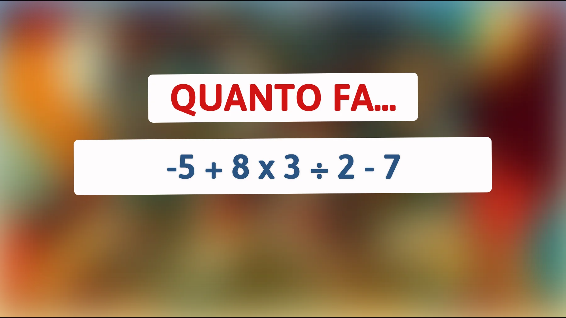 "Svelato il misterioso enigma matematico: solo il 2% riesce a risolverlo!""