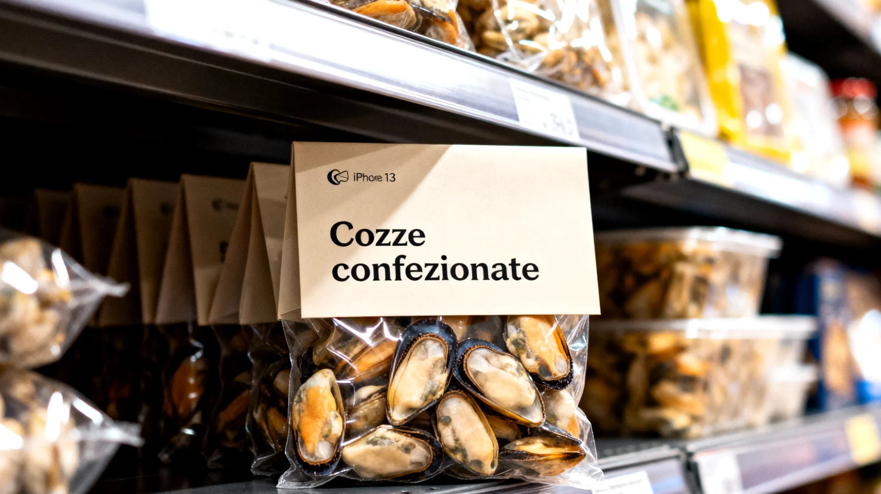 Cozze confezionate"