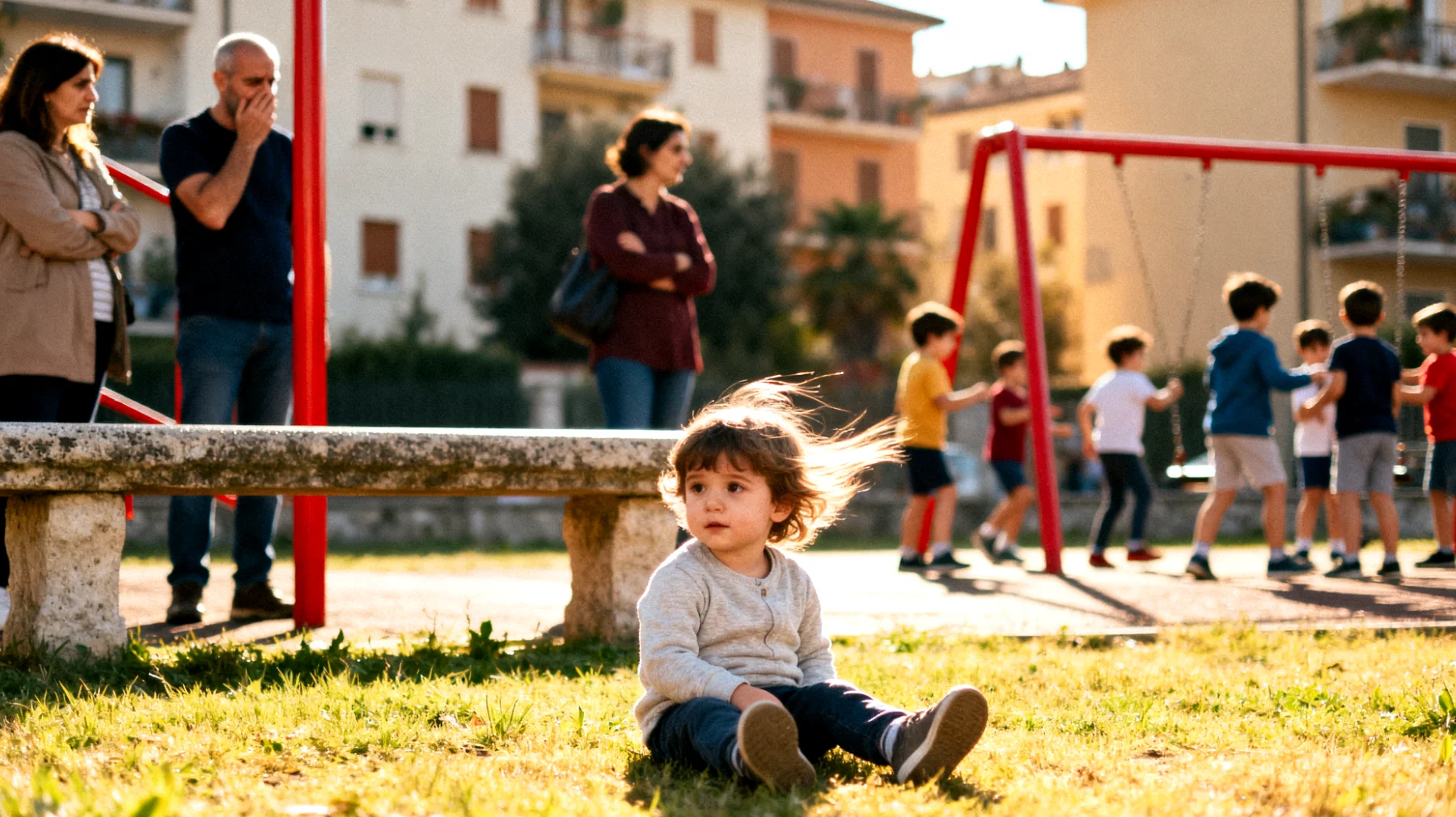 Genitori preoccupati perché il loro bambino fatica a socializzare con i coetanei, preferisce stare da solo, si isola durante le attività di gruppo e mostra disagio nelle situazioni sociali come feste o parco giochi"