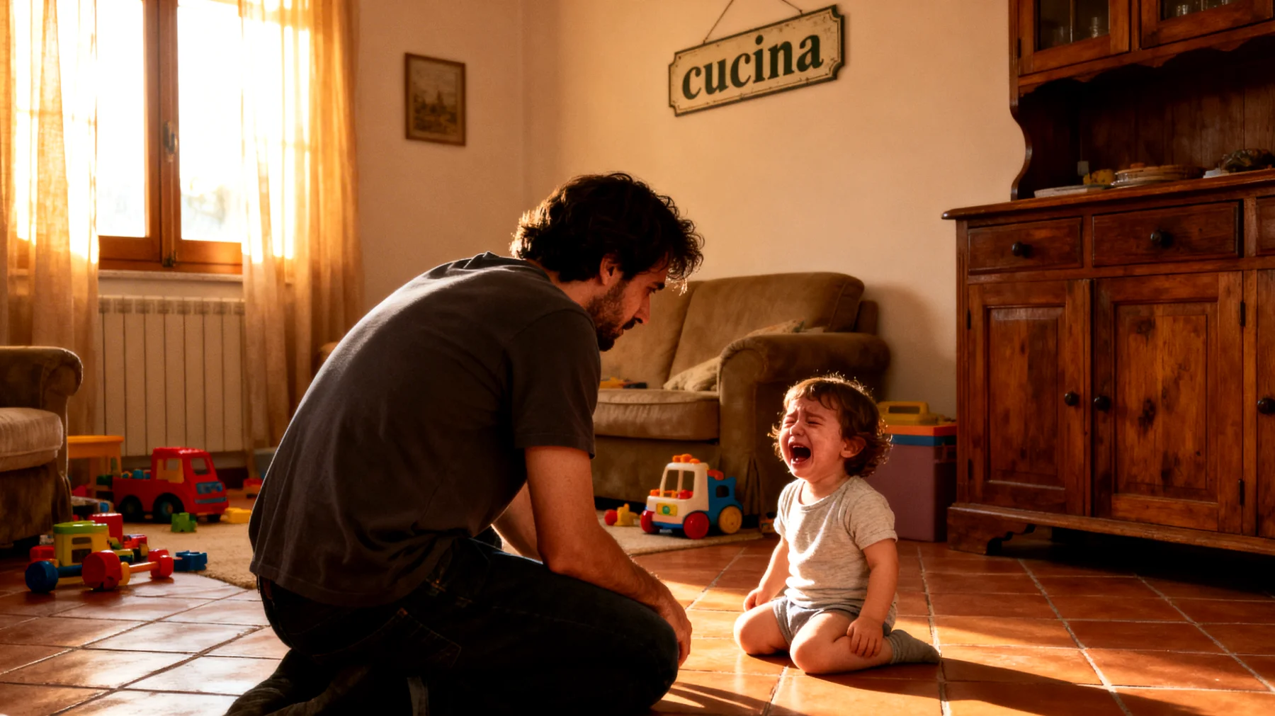 I genitori faticano a gestire i frequenti episodi di frustrazione dei loro bambini: scoppi di pianto, capricci, rifiuti ostinati e reazioni sproporzionate davanti a piccole difficoltà quotidiane, come un gioco che non funziona, un 'no' ricevuto o un compito ritenuto troppo difficile. I genitori non sanno se intervenire subito per calmare il bambino, ignorare il comportamento o stabilire un limite, e spesso finiscono per cedere o per reagire con eccessiva durezza, alimentando un circolo vizioso."