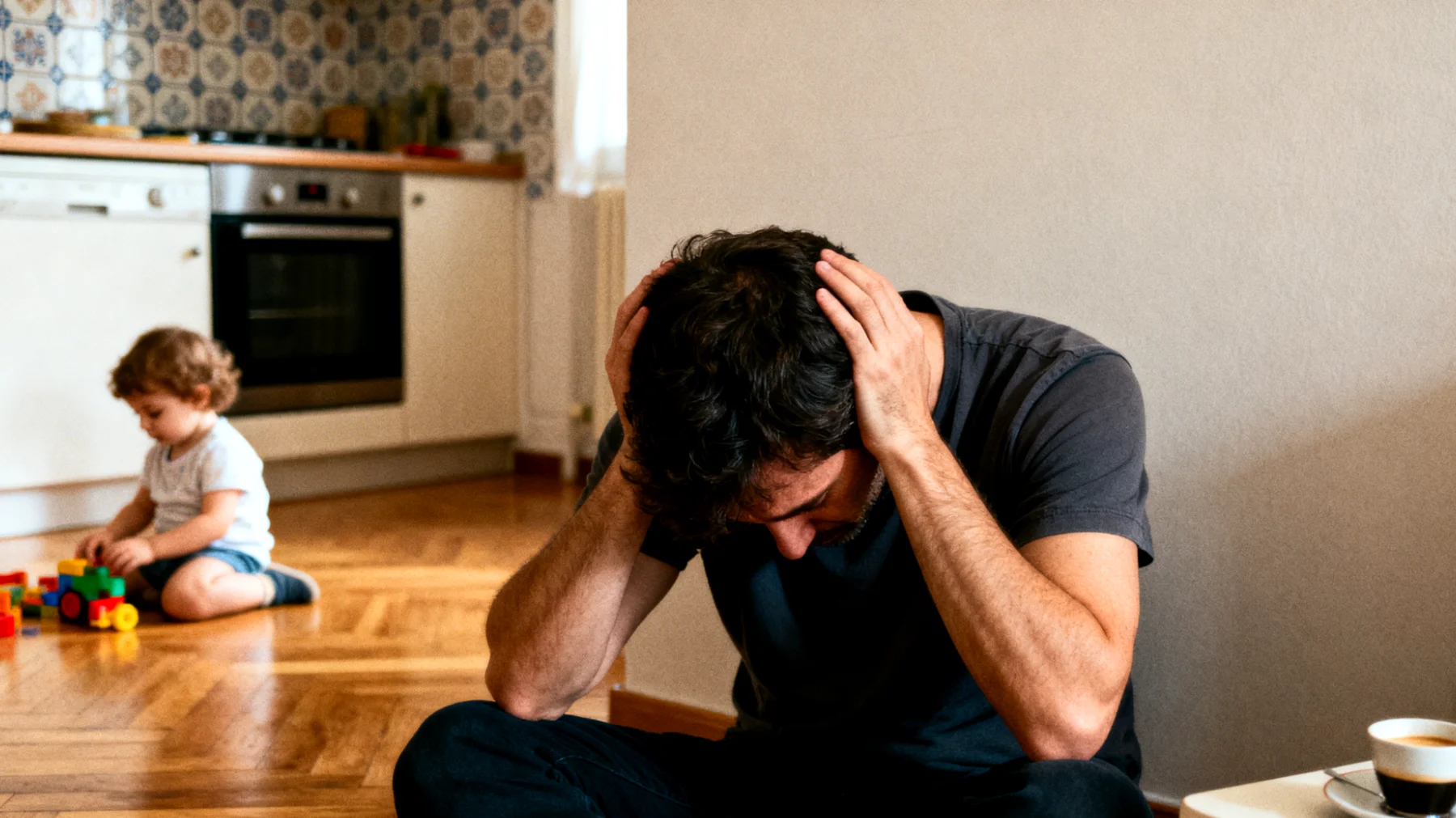 Genitori di bambini piccoli che vivono costanti sensi di colpa per non essere abbastanza presenti, pazienti o capaci, dubitando delle proprie competenze educative e temendo di danneggiare il benessere emotivo dei figli"