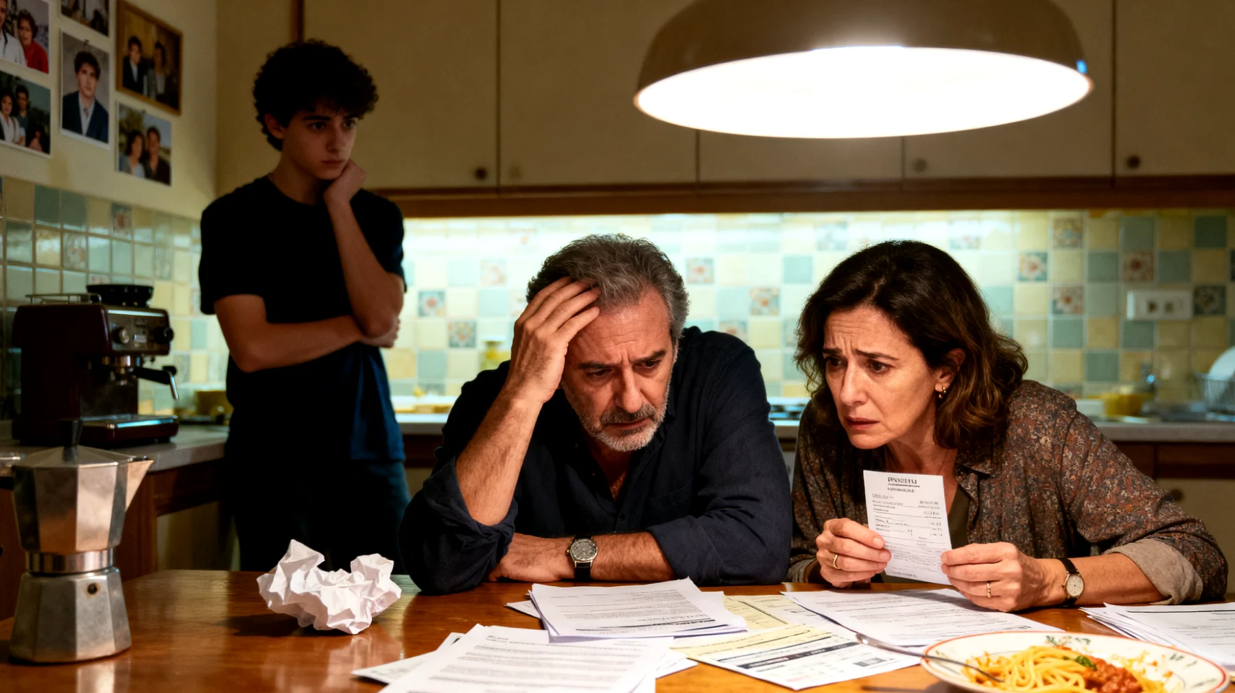 Genitori preoccupati per il futuro lavorativo e l'indipendenza economica dei figli giovani adulti che faticano a trovare una direzione professionale stabile"