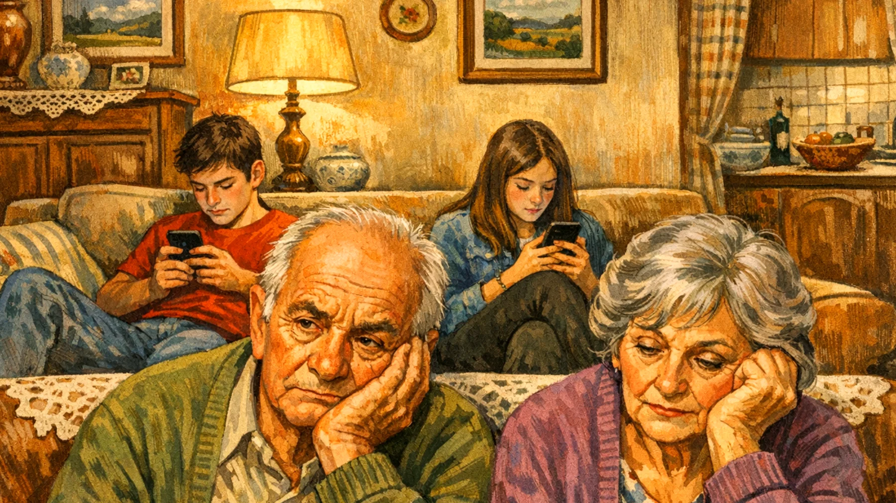 I nonni si sentono oberati dalla cura quotidiana dei nipoti adolescenti e faticano a gestire le loro esigenze per mancanza di energie fisiche e mentali"