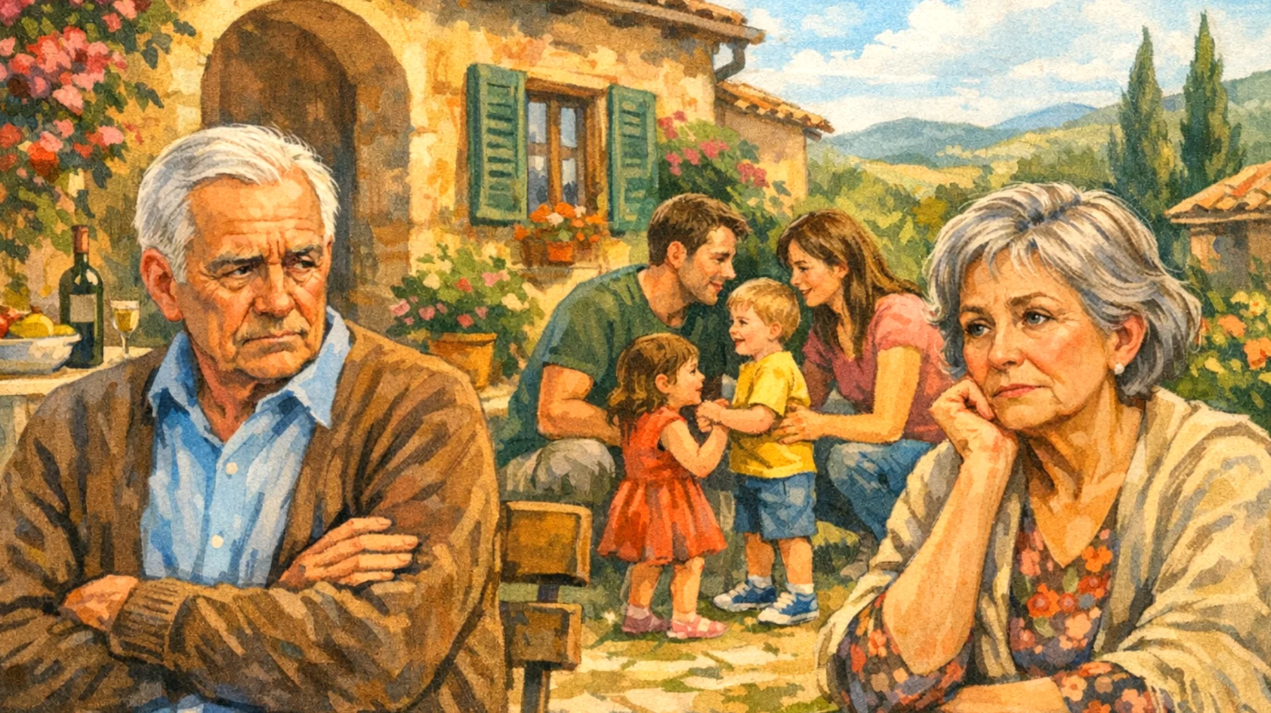 I nonni si sentono esclusi o criticati nelle scelte educative dei nipoti bambini a causa di divergenze con i genitori (loro figli) su come crescerli, creando tensioni nella famiglia allargata"