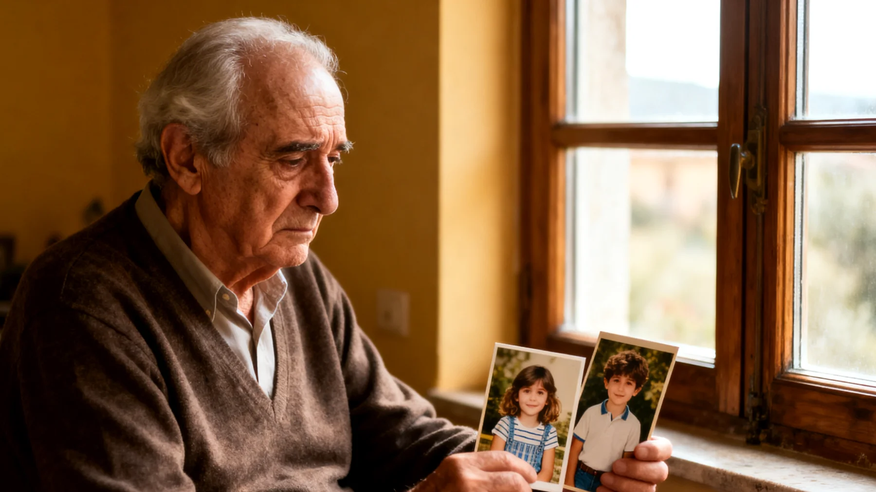 Il nonno teme di perdere il legame affettivo con i nipoti bambini a causa della distanza fisica, del poco tempo trascorso insieme o dell'interferenza di dinamiche familiari complesse"